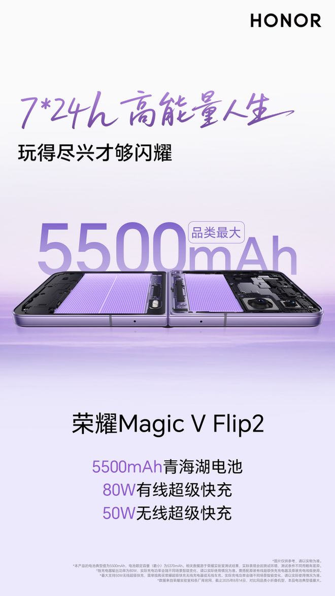 耀Magic V Flip2重塑小折叠续航标杆AG真人澳门百家家乐荣耀六刷同品类最大电池 荣(图3)